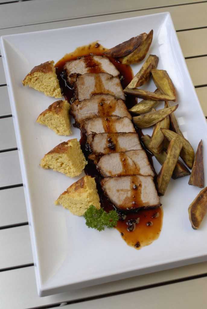 Carre de cerdo con salsa agridulce por Jimena Monteverde
