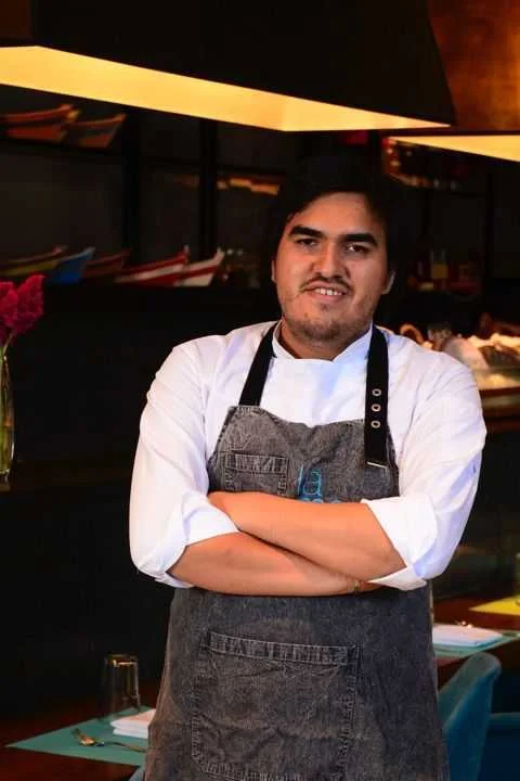 Anthony Vásquez y Lele Cristóbal cebichando juntos en Café San Juan