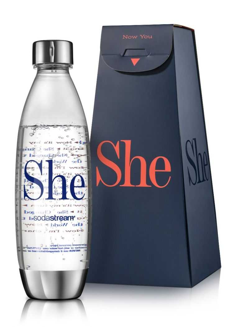 SodaStream se une a la celebración del Día Internacional de la Mujer y presenta “SHE”, su botella reusable de edición limitada