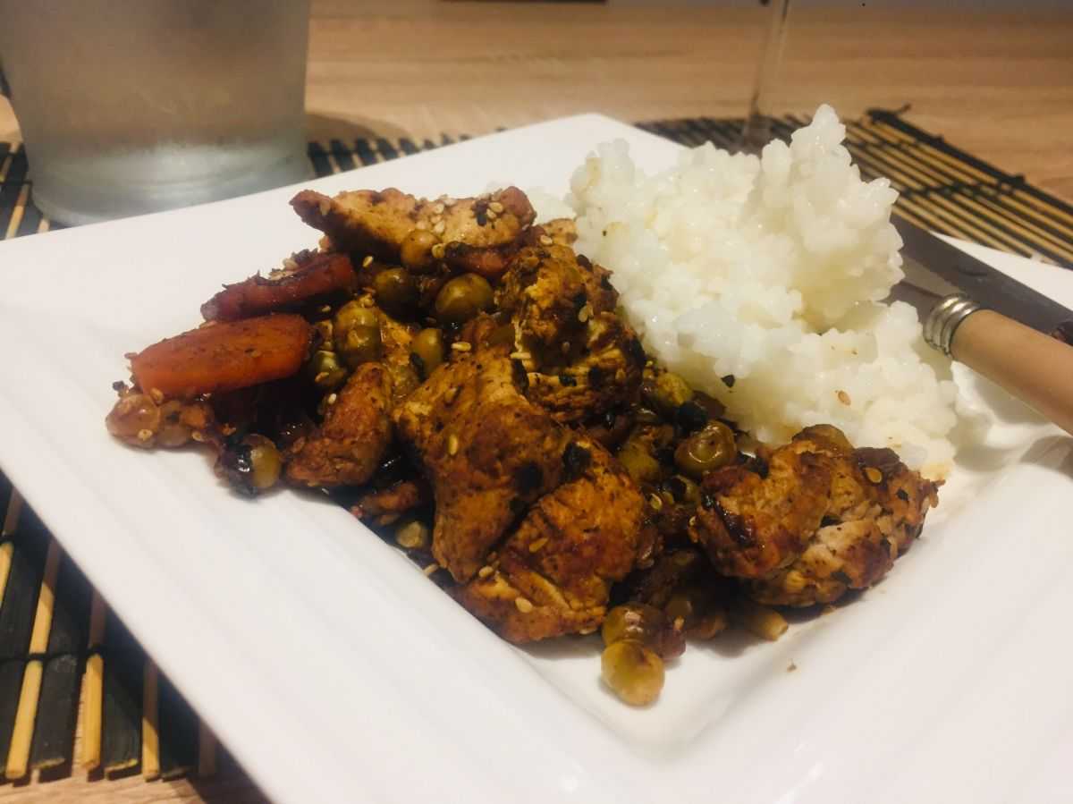 Wok de Pollo a la cerveza