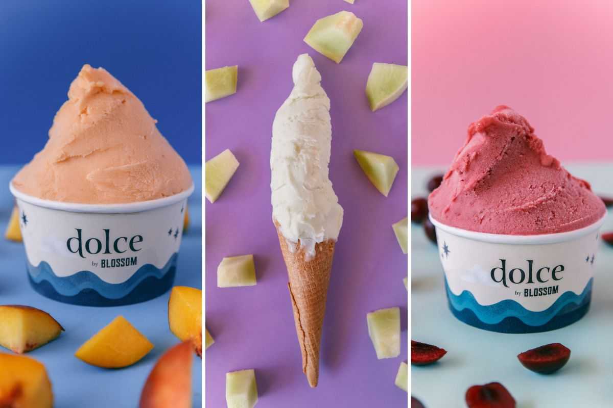 Durazno, melón y cereza los nuevos helados frutales de Dolce