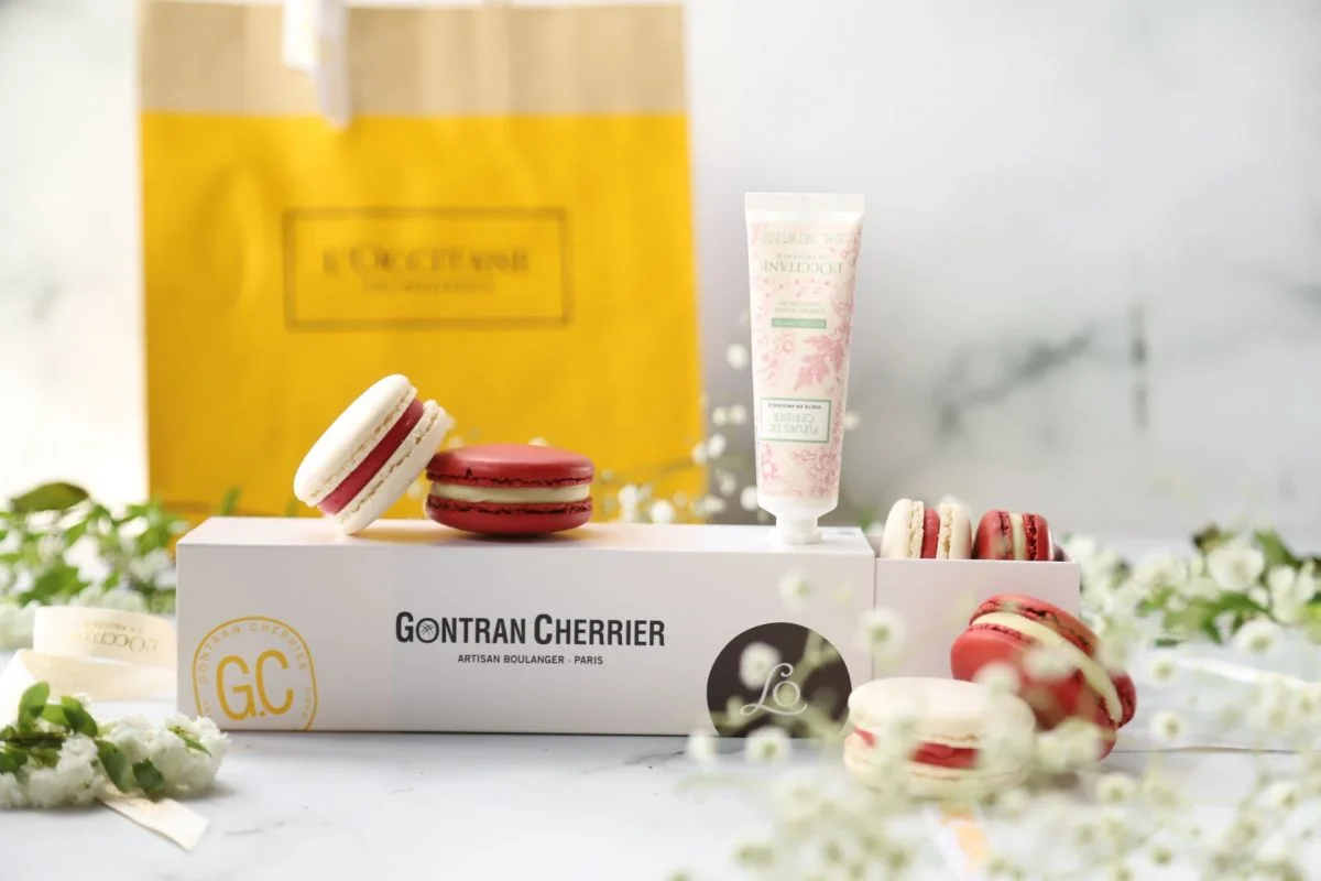 Gontran Cherrier celebra el Día de la Madre con un exclusivo box de macarons y un regalo especial de L'Occitane