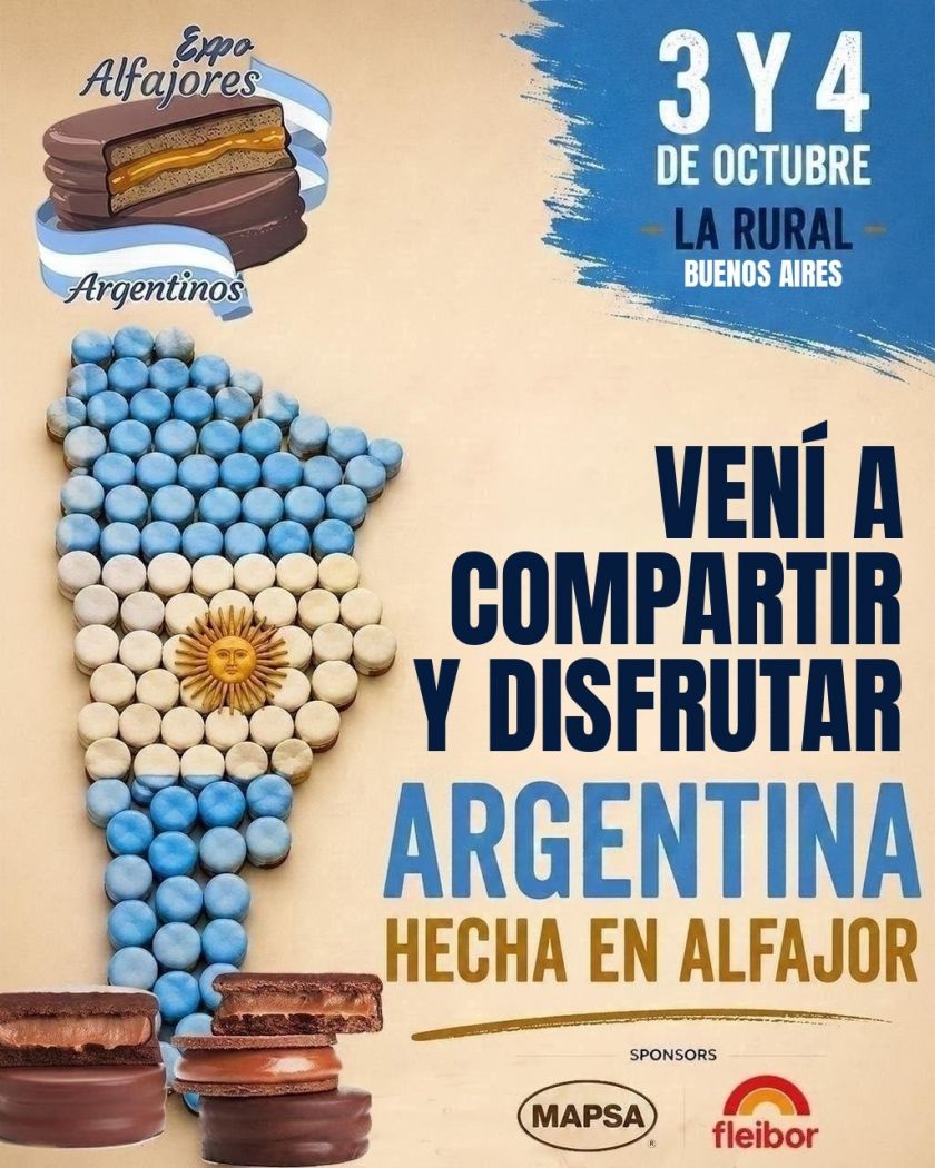 Expo Alfajores Argentinos reunirá los sabores y estilos de todo el país en el corazón de Buenos Aires